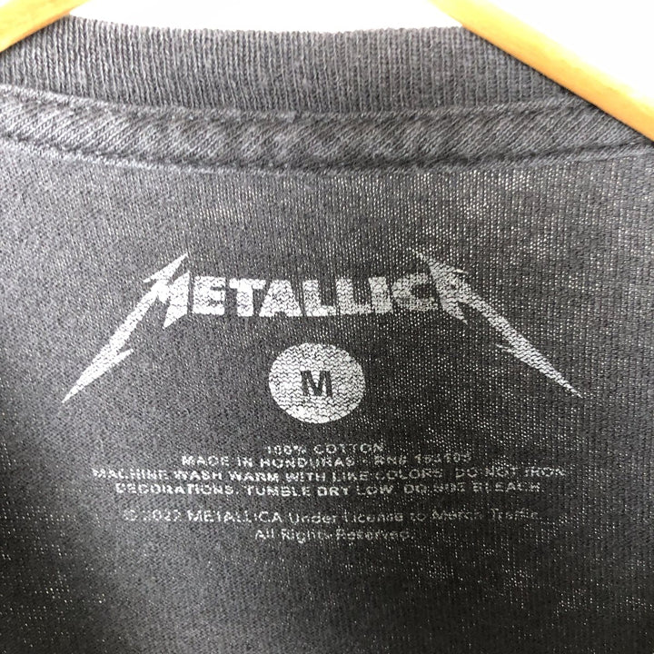 METALLICA Metallica Band T-shirt Band T Men's M size cotton black type Vintage Second Hand