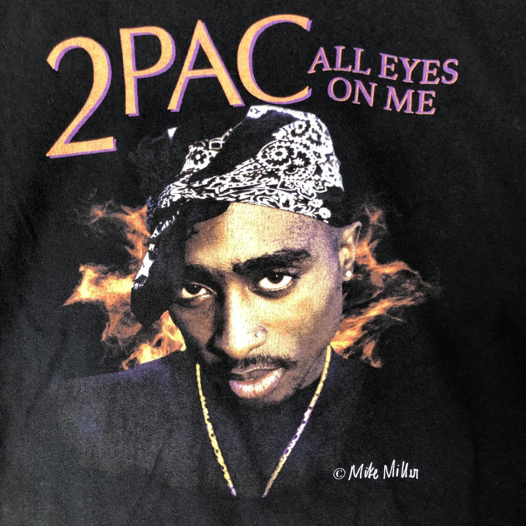 Bravado 2pac Rap T-shirt, Men's M size cotton black type Vintage Second Hand