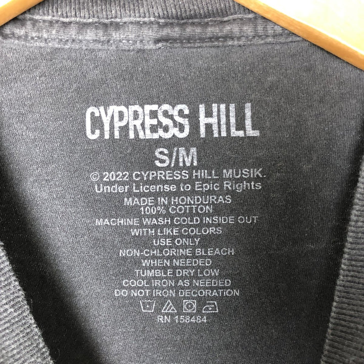 CYPRESS HILL Cypress Hill Rap T-shirt, Men's S size cotton gray type Vintage Second Hand