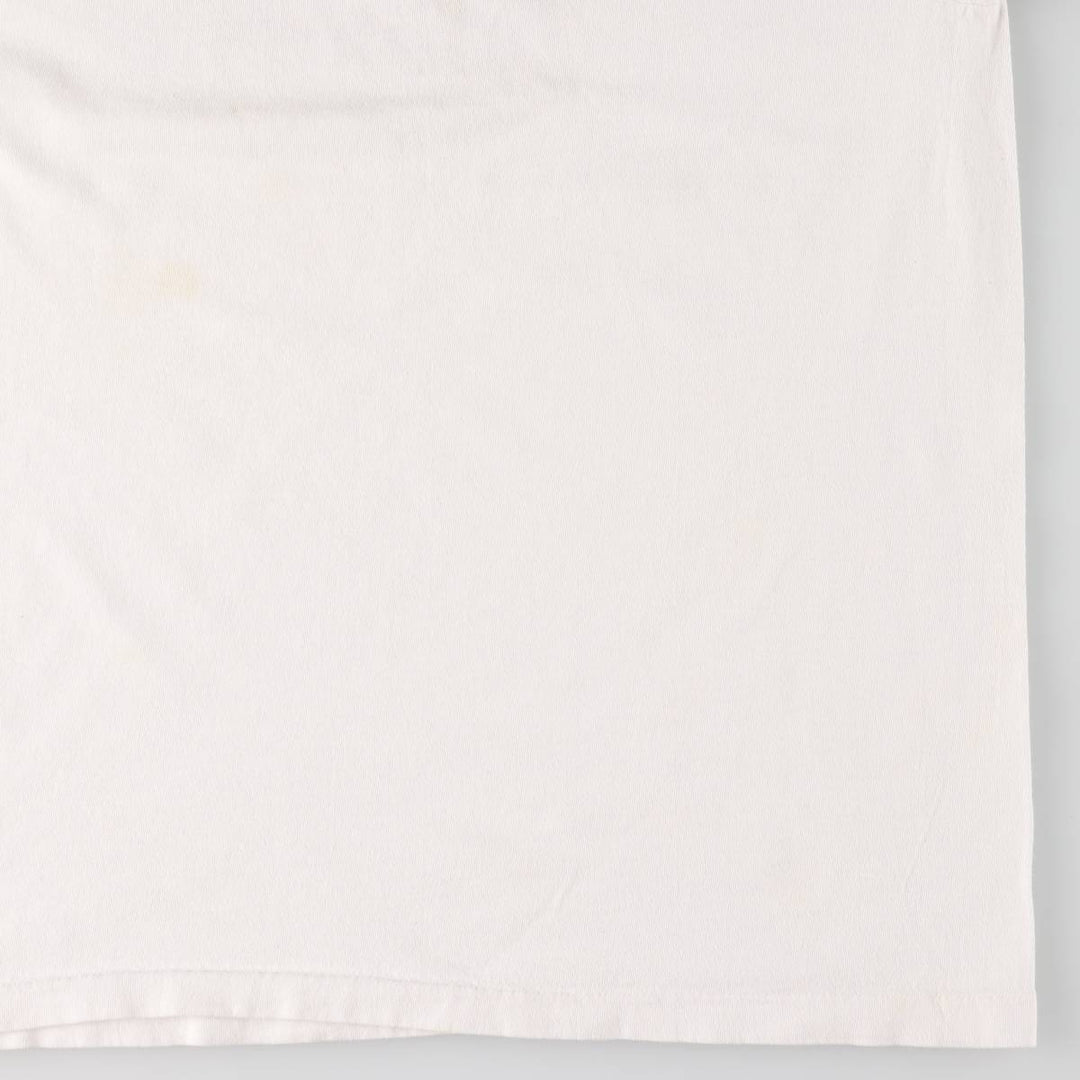 90'S Hanes Heavyweight College T-shirt, Made in USA, Men's XL, Vintage cotton white type Vintage Second Hand
