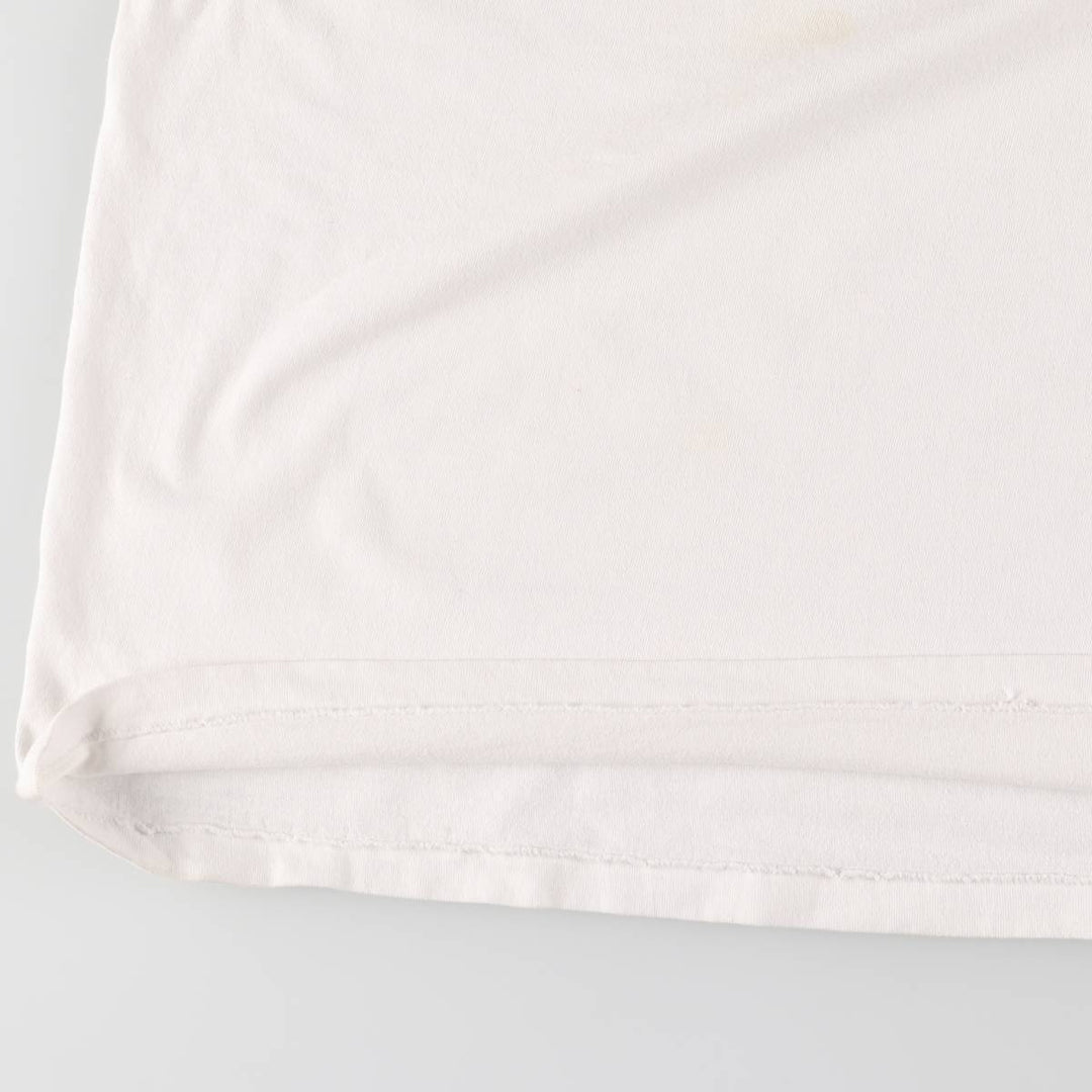 90'S Hanes Heavyweight College T-shirt, Made in USA, Men's XL, Vintage cotton white type Vintage Second Hand