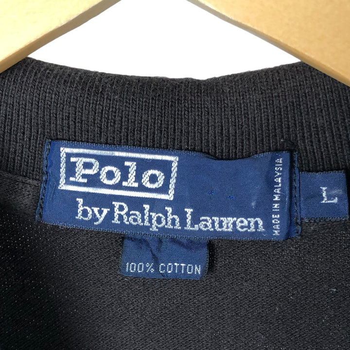 Ralph Lauren POLO by Ralph Lauren short sleeve polo shirt, men's size L cotton brown type Vintage Second Hand