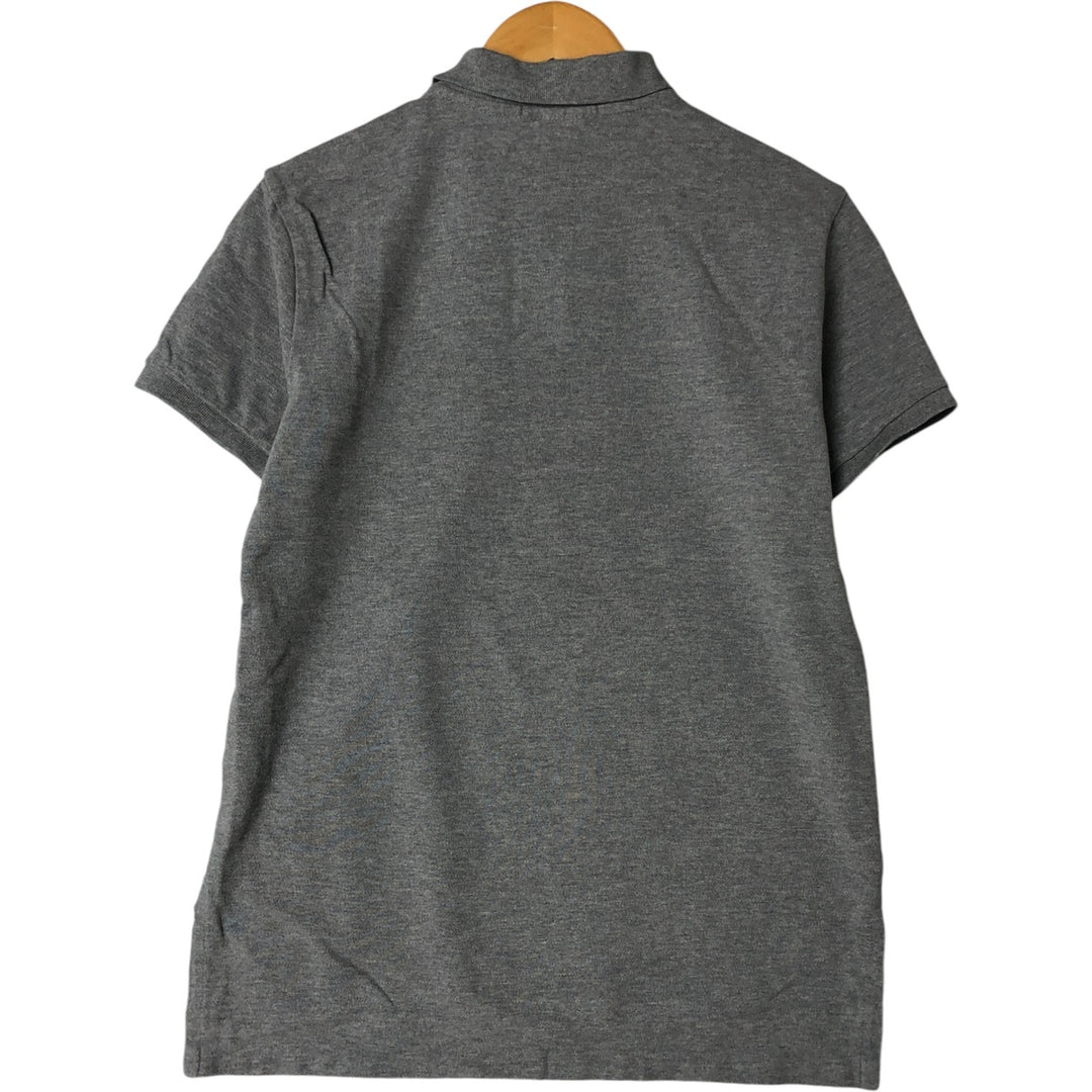 Ralph Lauren POLO by Ralph Lauren CUSTOM FIT short sleeve polo shirt, men's M size cotton gray type Vintage Second Hand