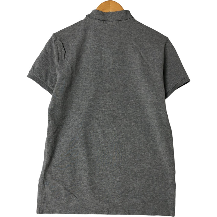 Ralph Lauren POLO by Ralph Lauren CUSTOM FIT short sleeve polo shirt, men's M size cotton gray type Vintage Second Hand