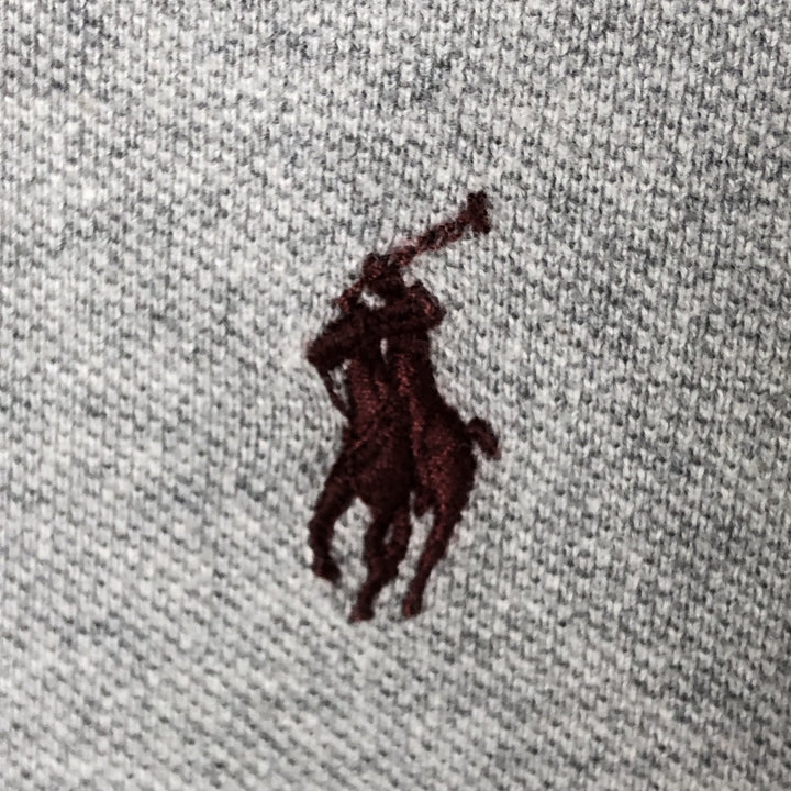 Ralph Lauren POLO by Ralph Lauren CUSTOM FIT short sleeve polo shirt, men's M size cotton gray type Vintage Second Hand