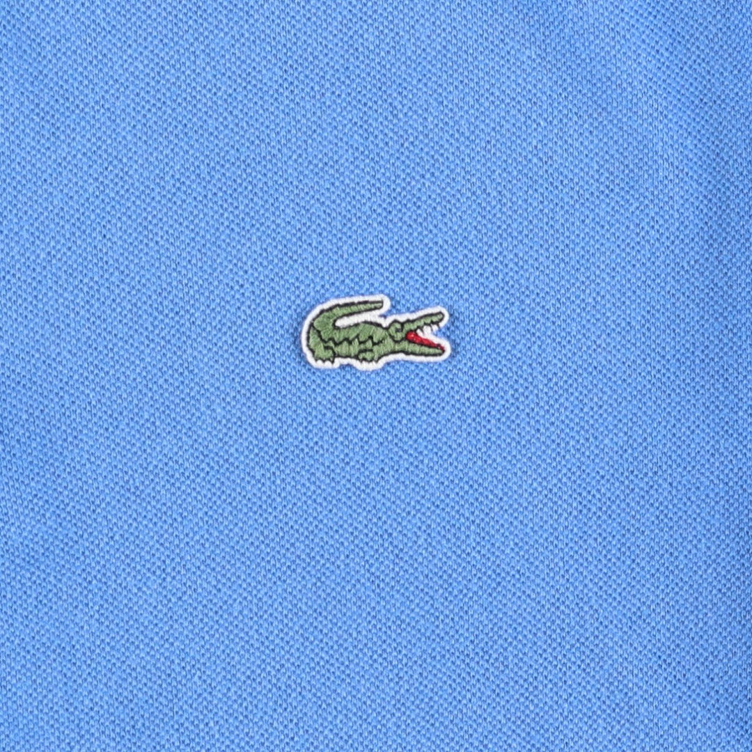 Lacoste LACOSTE Short Sleeve Polo Shirt 2 Men's S Size cotton Blue type light blue Vintage Second Hand