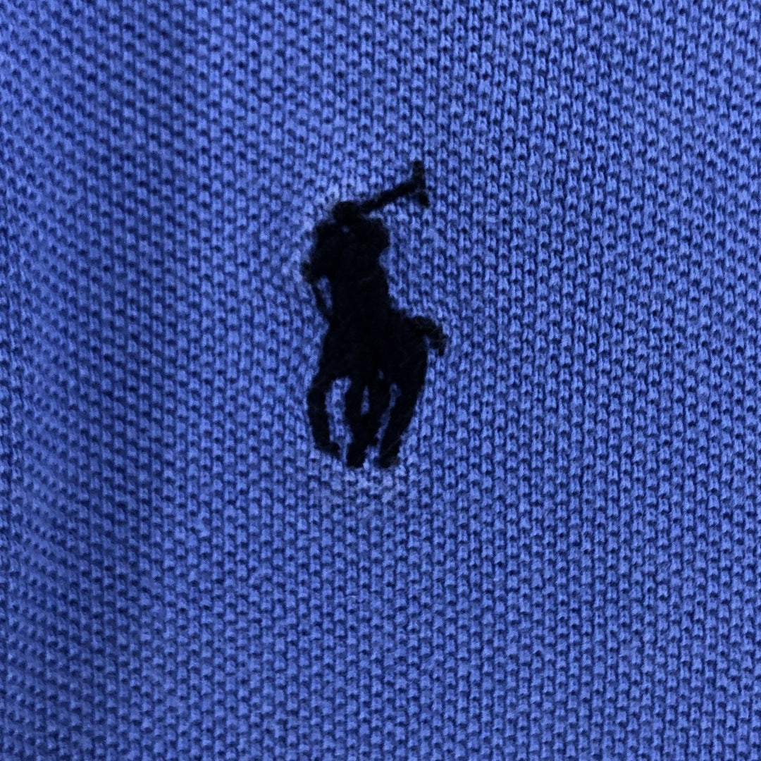Ralph Lauren POLO by Ralph Lauren short sleeve polo shirt, women's size M cotton blue type Vintage Second Hand