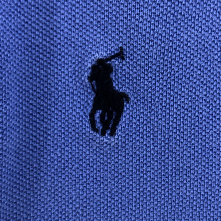 Ralph Lauren POLO by Ralph Lauren short sleeve polo shirt, women's size M cotton blue type Vintage Second Hand