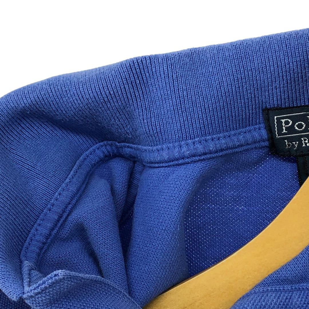 Ralph Lauren POLO by Ralph Lauren short sleeve polo shirt, women's size M cotton blue type Vintage Second Hand