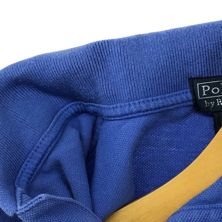 Ralph Lauren POLO by Ralph Lauren short sleeve polo shirt, women's size M cotton blue type Vintage Second Hand