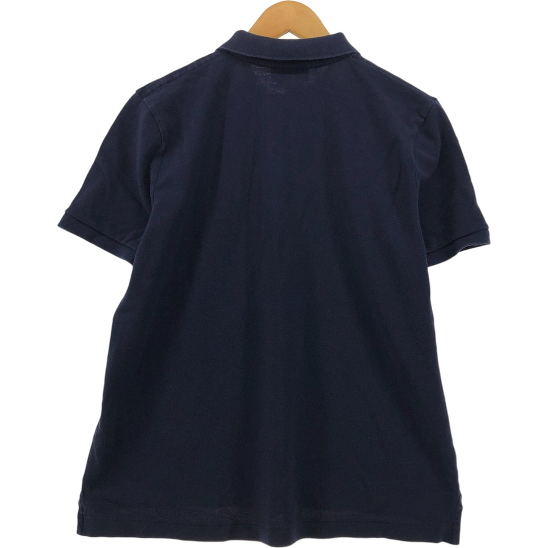 Ralph Lauren LAUREN Lauren short sleeve polo shirt, women's size L cotton navy blue type Vintage Second Hand