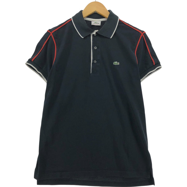 Lacoste LACOSTE SPORT short sleeve polo shirt size 3, women's size S cotton black type Vintage Second Hand