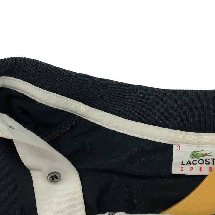 Lacoste LACOSTE SPORT short sleeve polo shirt size 3, women's size S cotton black type Vintage Second Hand