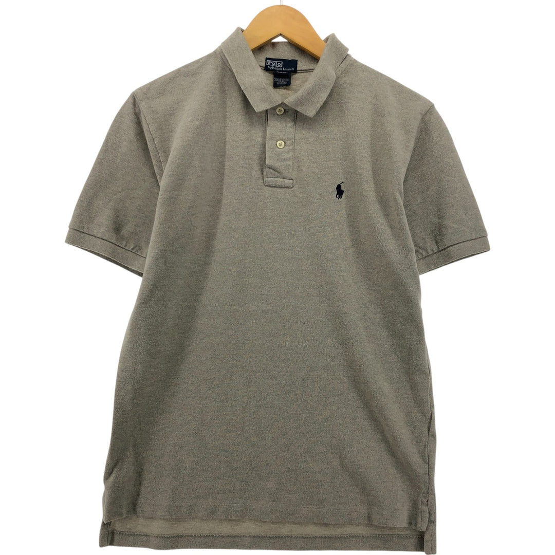 Ralph Lauren POLO by Ralph Lauren short sleeve polo shirt, women's size XL cotton gray type Vintage Second Hand