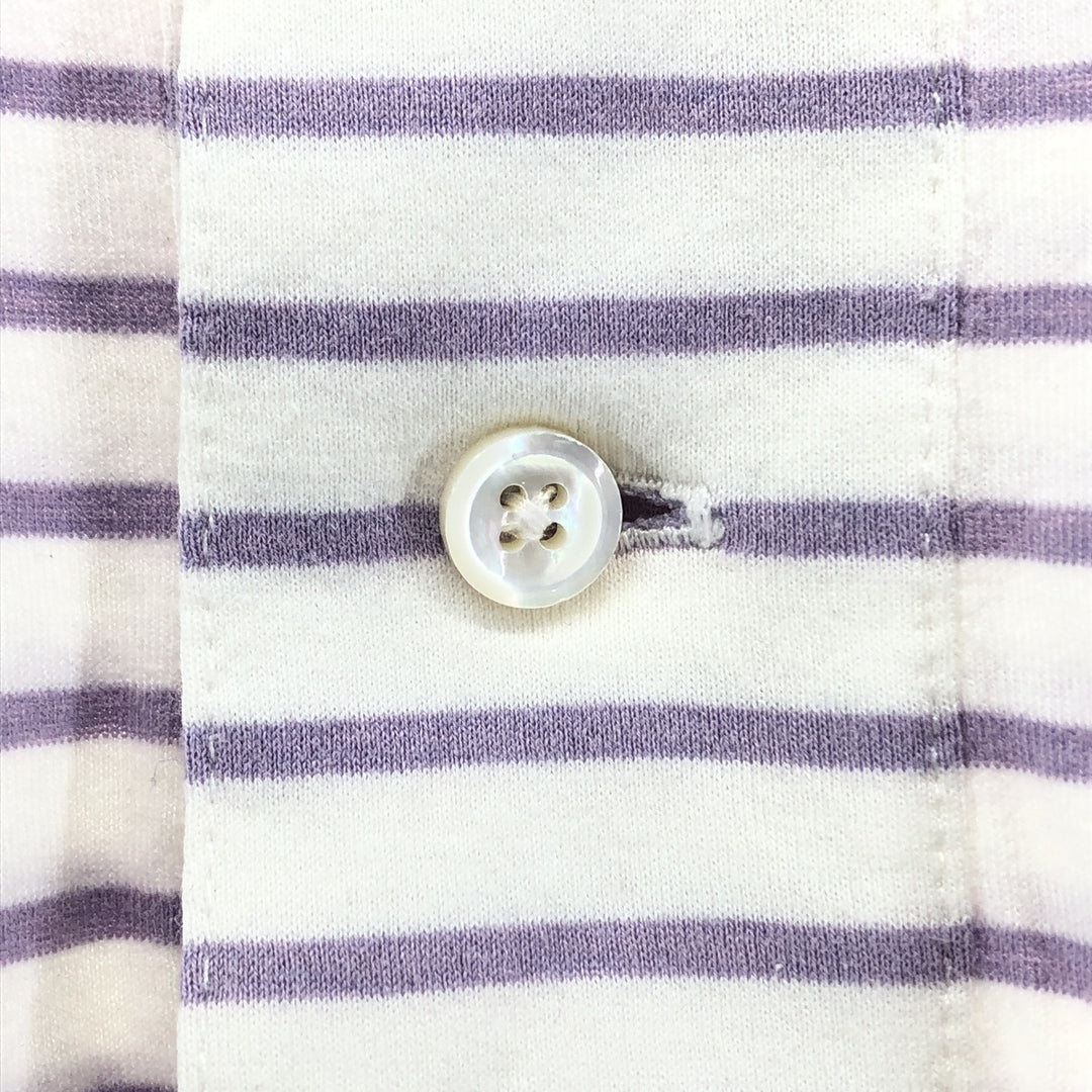 Ralph Lauren POLO by Ralph Lauren short sleeve striped polo shirt, men's size M Pima Cotton purple type Vintage Second Hand