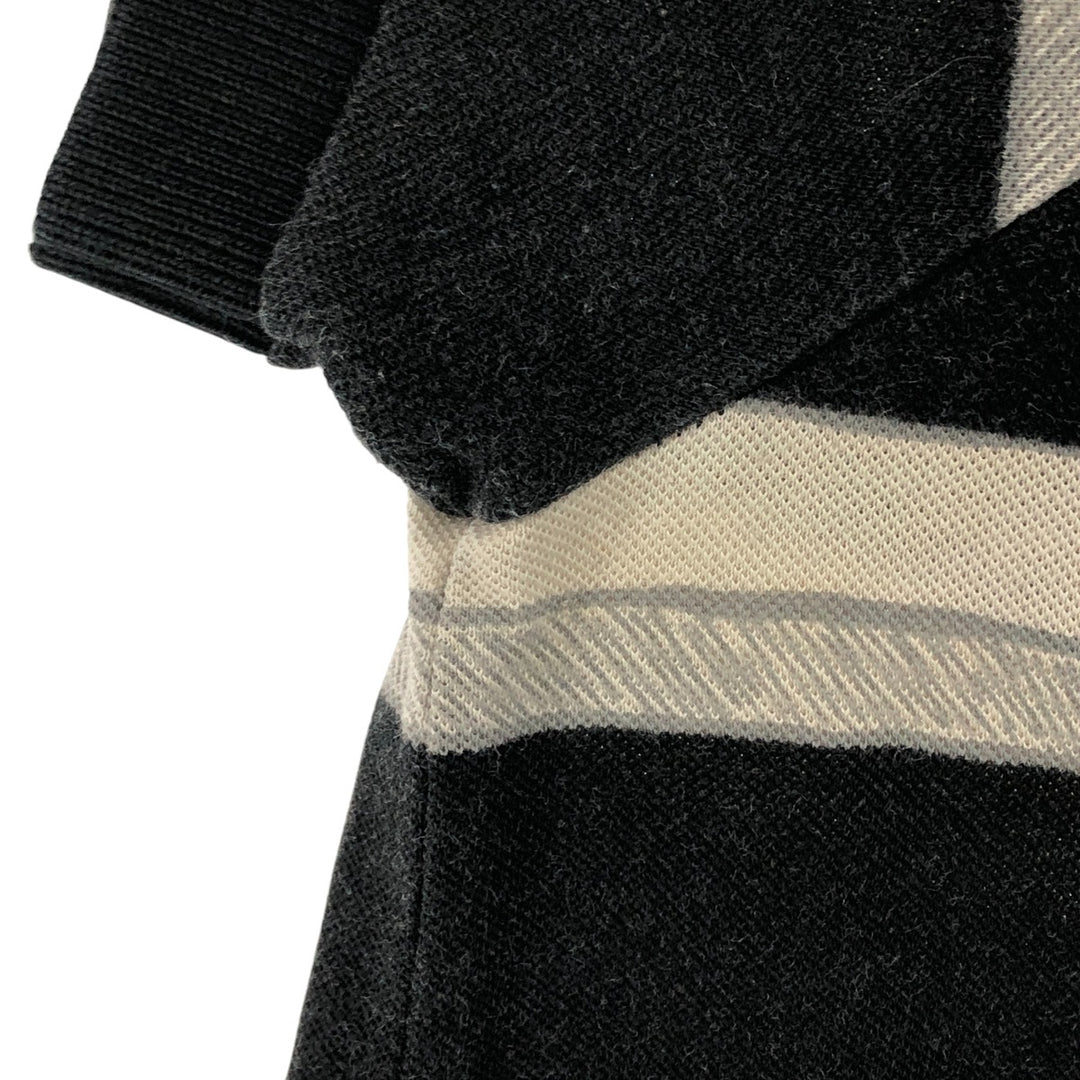 Lacoste LACOSTE Short Sleeve Striped Polo Shirt Size 6 Women's S cotton black type Vintage Second Hand