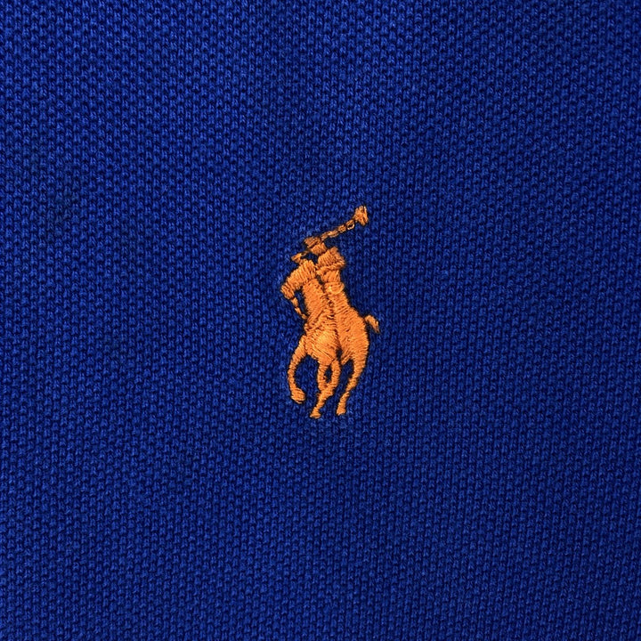 Ralph Lauren POLO RALPH LAUREN CLASSIC FIT short sleeve polo shirt for women, size L cotton blue type Vintage Second Hand