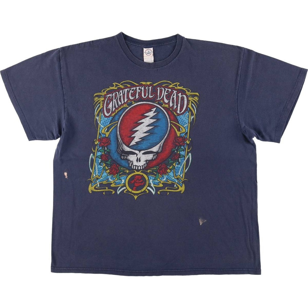 Delta GREATFUL DEAD Grateful Dead Band T-Shirt Band Tee Men's XL cotton navy blue type Vintage Second Hand
