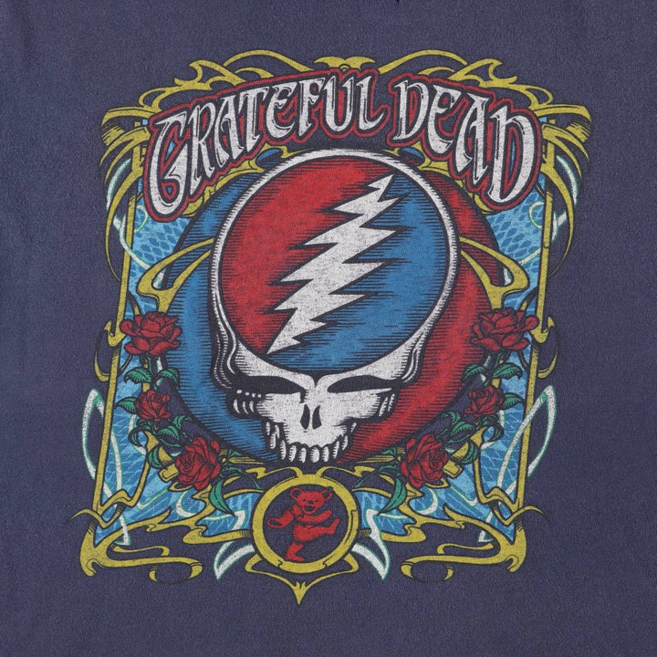 Delta GREATFUL DEAD Grateful Dead Band T-Shirt Band Tee Men's XL cotton navy blue type Vintage Second Hand