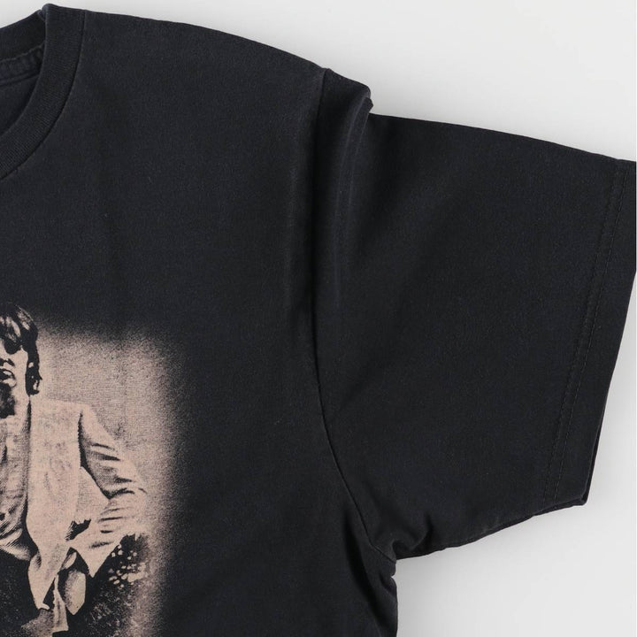 THE BEATLES Band T-shirt, Men's M size cotton black type Vintage Second Hand