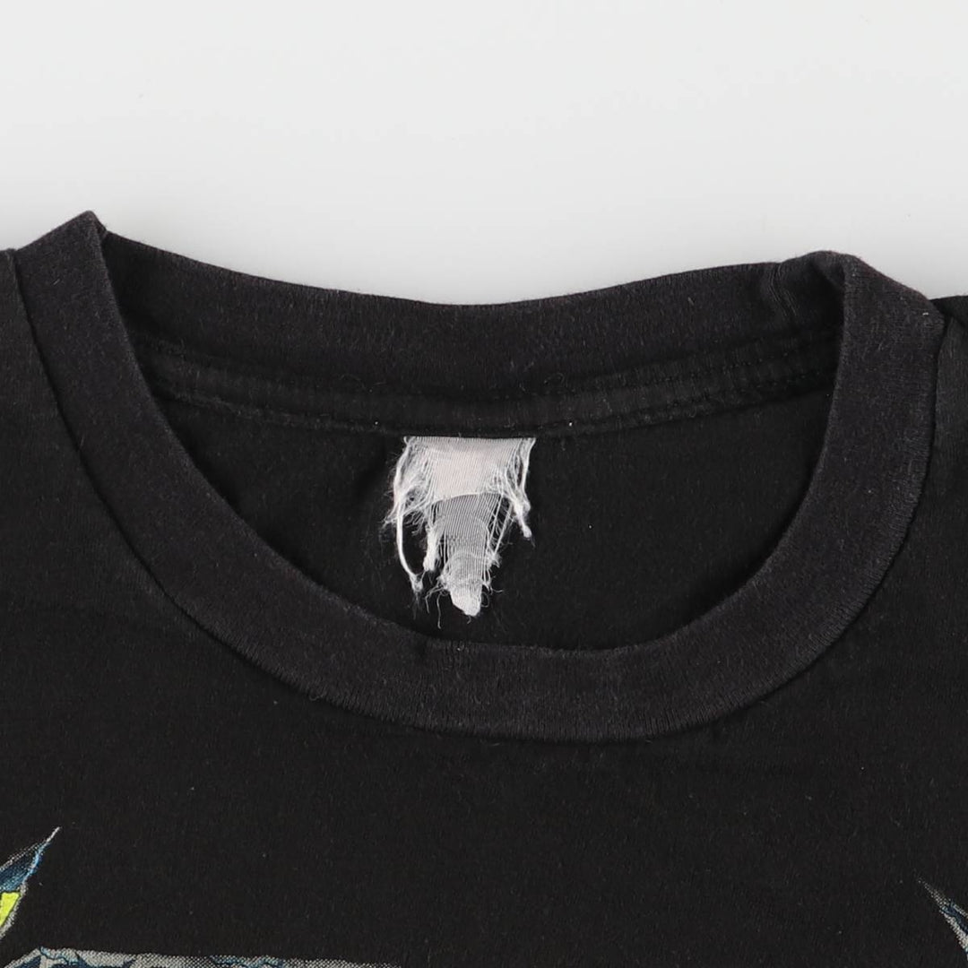 METALLICA Metallica Band T-shirt Band T Men's L size unclear black type Vintage Second Hand