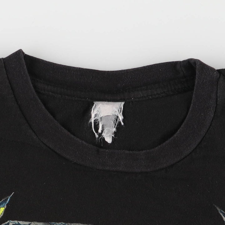 METALLICA Metallica Band T-shirt Band T Men's L size unclear black type Vintage Second Hand