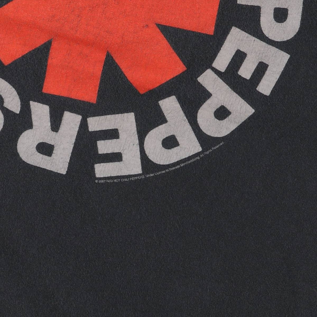 RED HOT CHILI PEPPERS Red Hot Chili Peppers Band T-shirt Band T Men's S equivalent unclear black type Vintage Second Hand