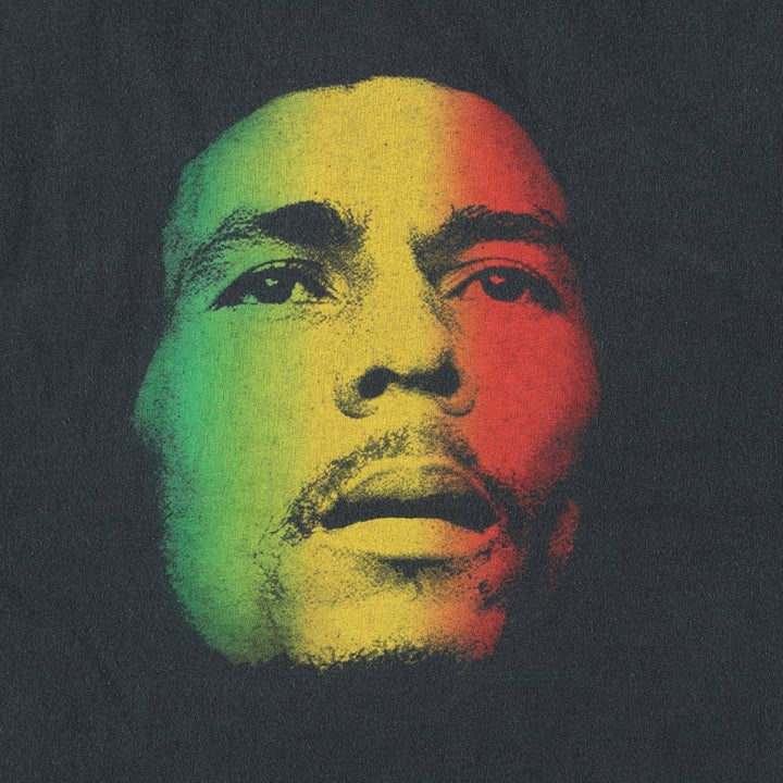 ZION BOB MARLEY Bob Marley Band T-shirt Band T Made in USA Men's XL cotton black type Vintage Second Hand