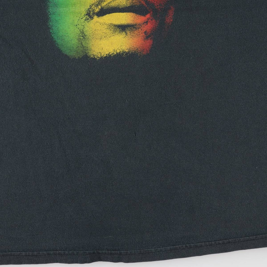ZION BOB MARLEY Bob Marley Band T-shirt Band T Made in USA Men's XL cotton black type Vintage Second Hand
