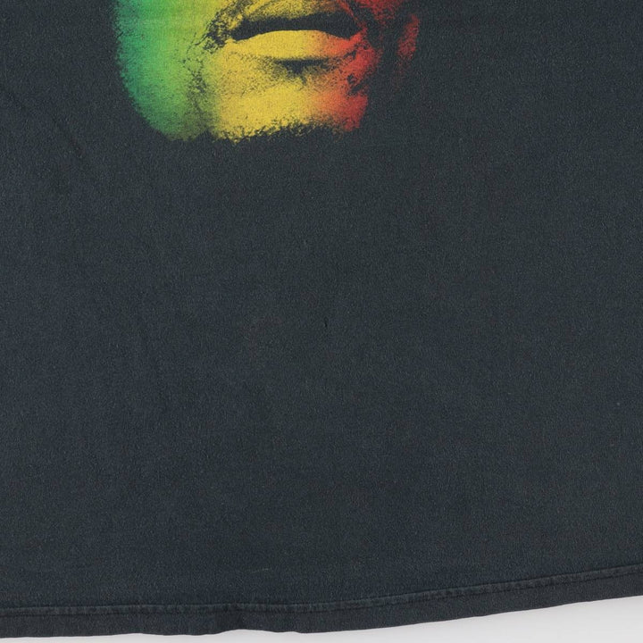 ZION BOB MARLEY Bob Marley Band T-shirt Band T Made in USA Men's XL cotton black type Vintage Second Hand