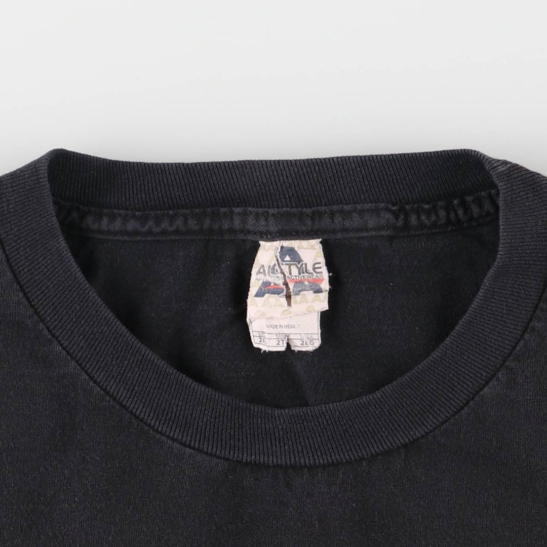 00'S ALSTYLE THE BEATLES Band T-shirt, Band Tee, Men's XXL size, Short sleeve, Vintage cotton black type Vintage Second Hand