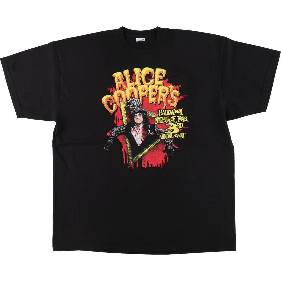 ALICE COOPER Alice Cooper Band T-shirt Band T Men's XXL unclear black type Vintage Second Hand