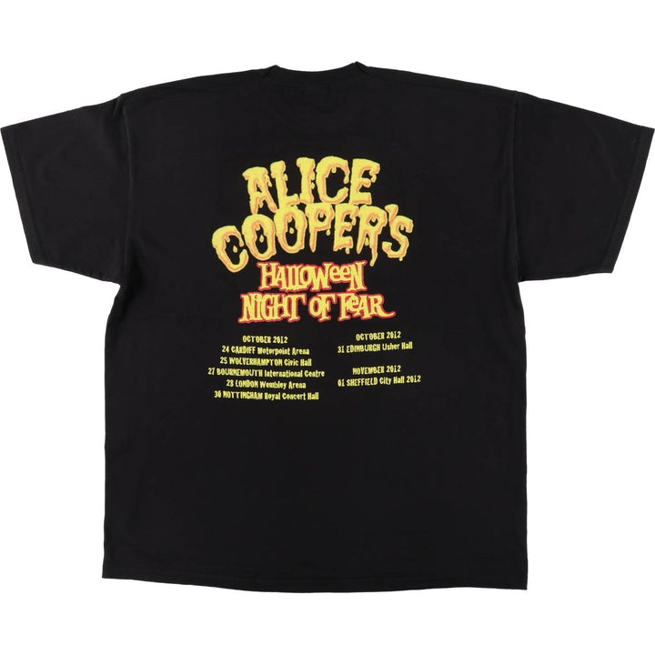 ALICE COOPER Alice Cooper Band T-shirt Band T Men's XXL unclear black type Vintage Second Hand