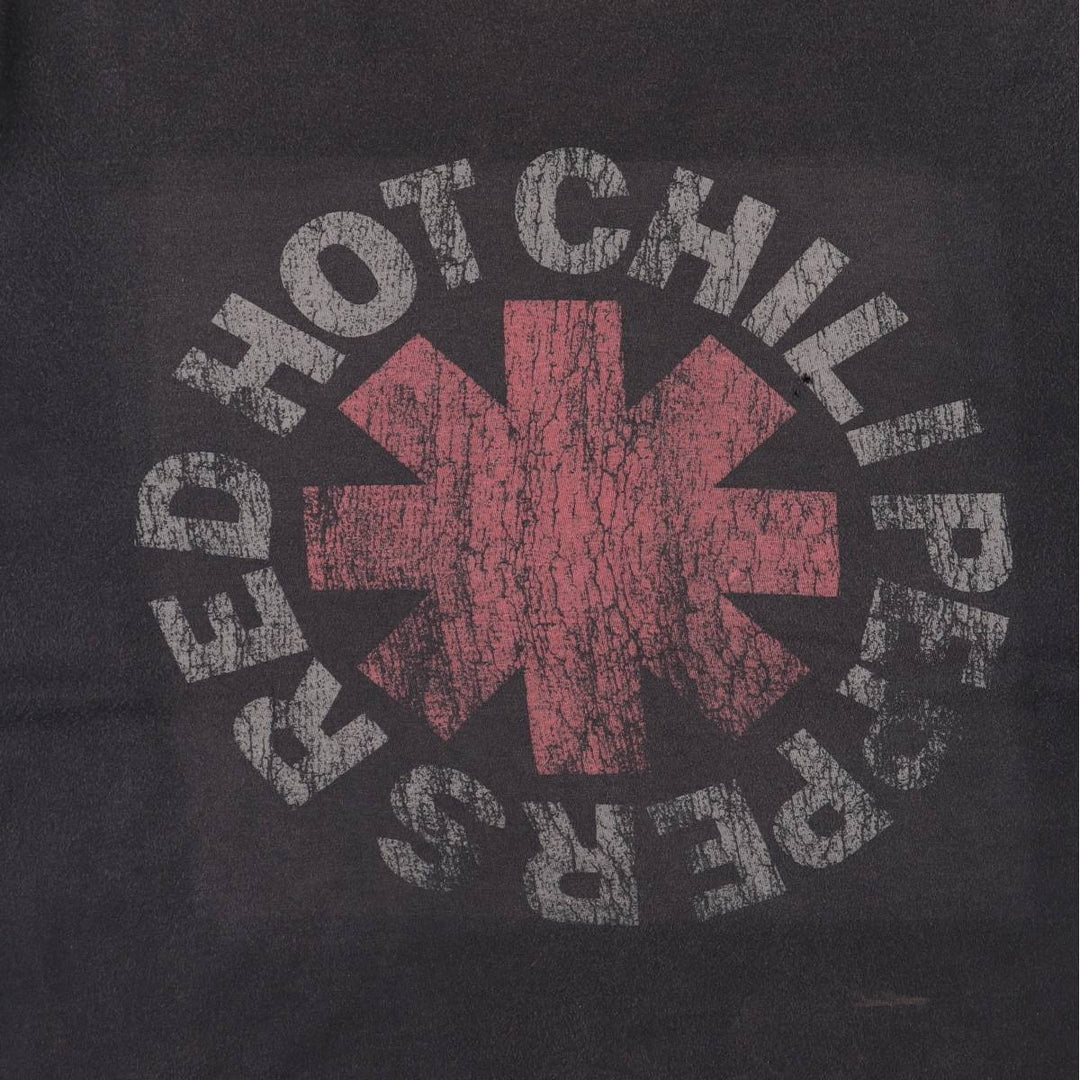 RED HOT CHILI PEPPERS Red Hot Chili Peppers Band T-shirt Band T Men's M size unclear black type Vintage Second Hand