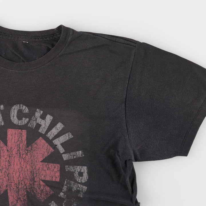 RED HOT CHILI PEPPERS Red Hot Chili Peppers Band T-shirt Band T Men's M size unclear black type Vintage Second Hand