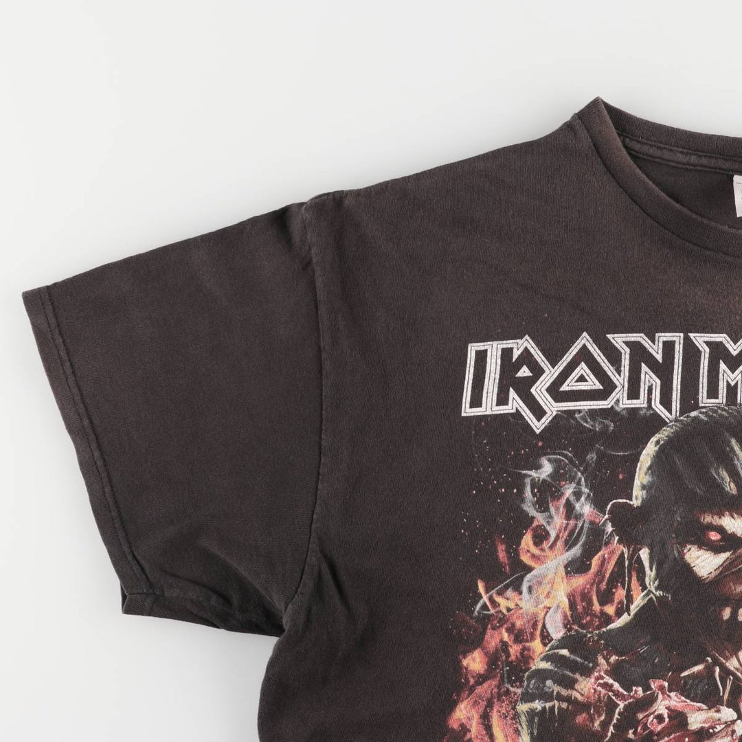 Delta Pro Weight IRON MAIDEN Band T-shirt, Band Tee, Men's XL size cotton black type Vintage Second Hand