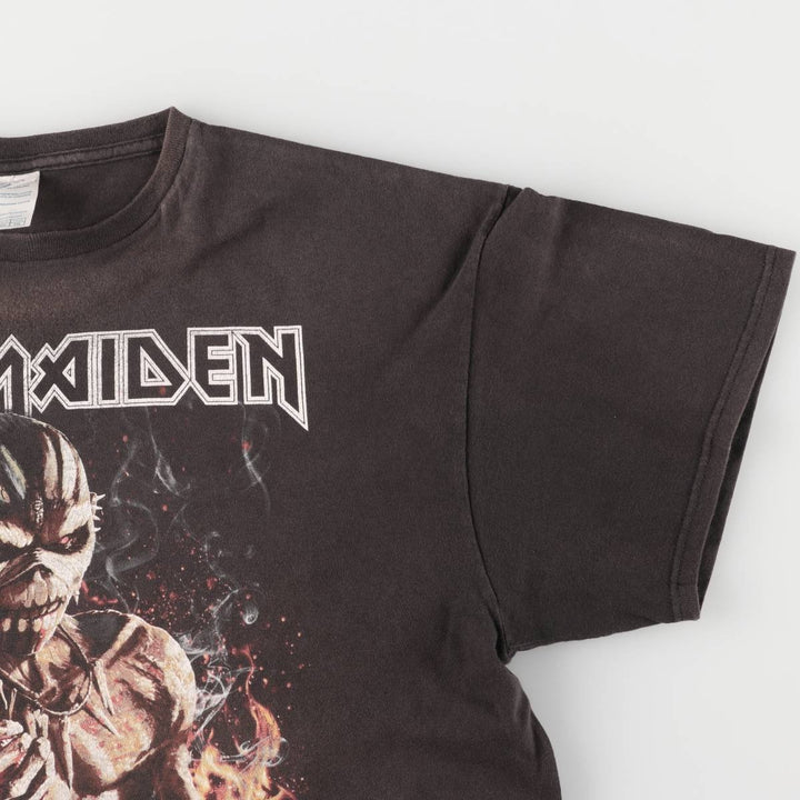 Delta Pro Weight IRON MAIDEN Band T-shirt, Band Tee, Men's XL size cotton black type Vintage Second Hand
