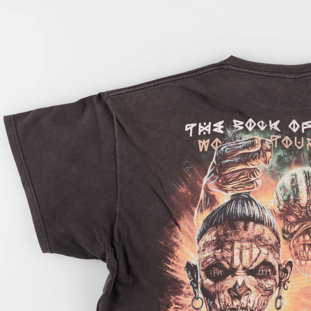 Delta Pro Weight IRON MAIDEN Band T-shirt, Band Tee, Men's XL size cotton black type Vintage Second Hand