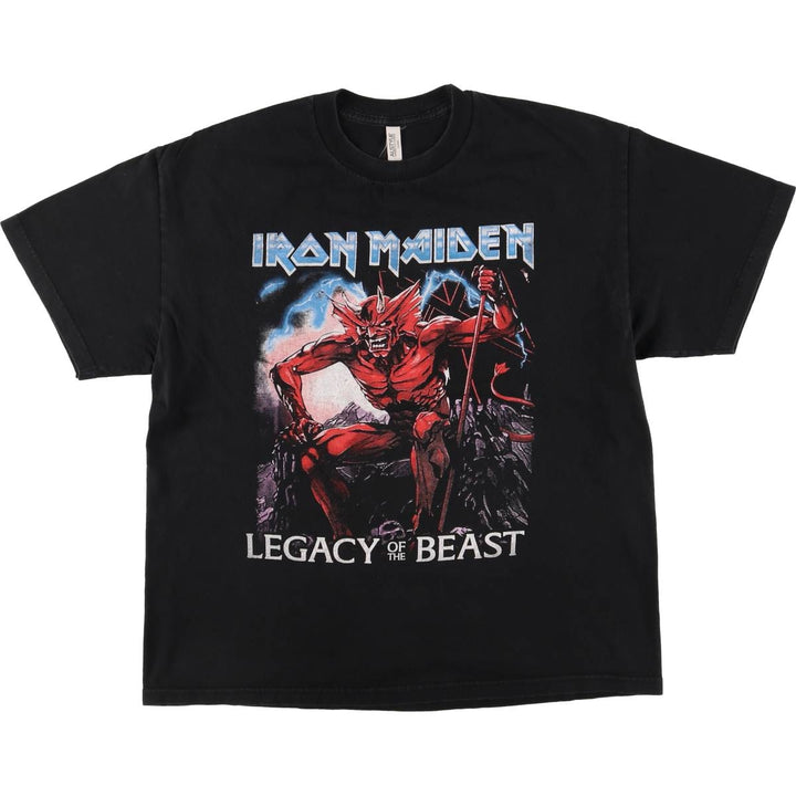 ALSTYLE IRON MAIDEN Band T-shirt, Men's XL size cotton black type Vintage Second Hand