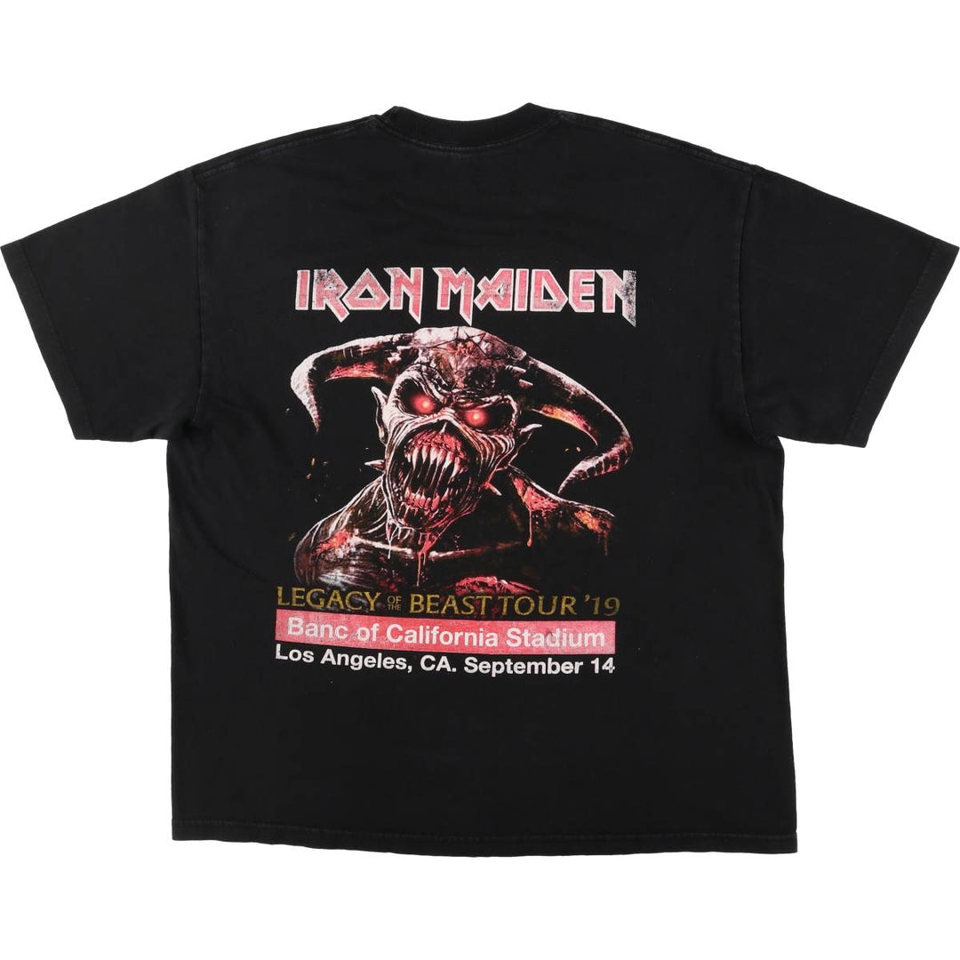 ALSTYLE IRON MAIDEN Band T-shirt, Men's XL size cotton black type Vintage Second Hand