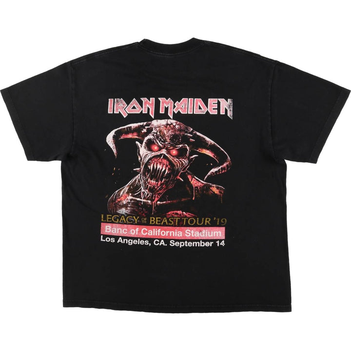 ALSTYLE IRON MAIDEN Band T-shirt, Men's XL size cotton black type Vintage Second Hand