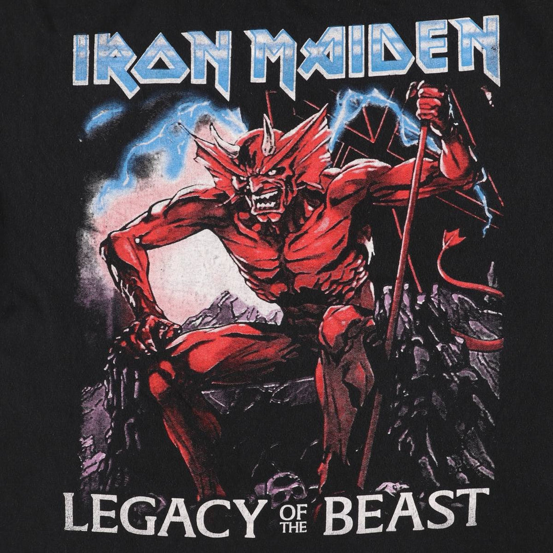 ALSTYLE IRON MAIDEN Band T-shirt, Men's XL size cotton black type Vintage Second Hand