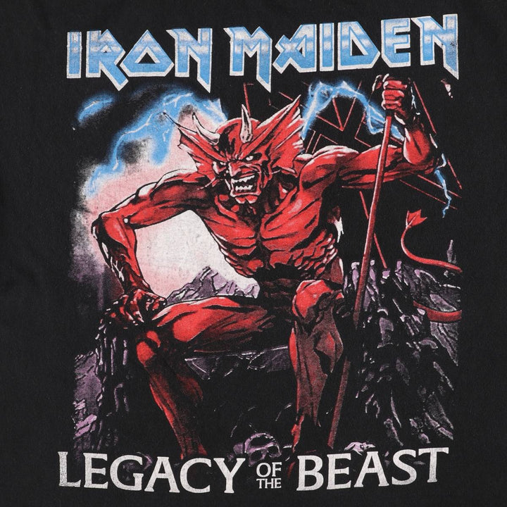ALSTYLE IRON MAIDEN Band T-shirt, Men's XL size cotton black type Vintage Second Hand