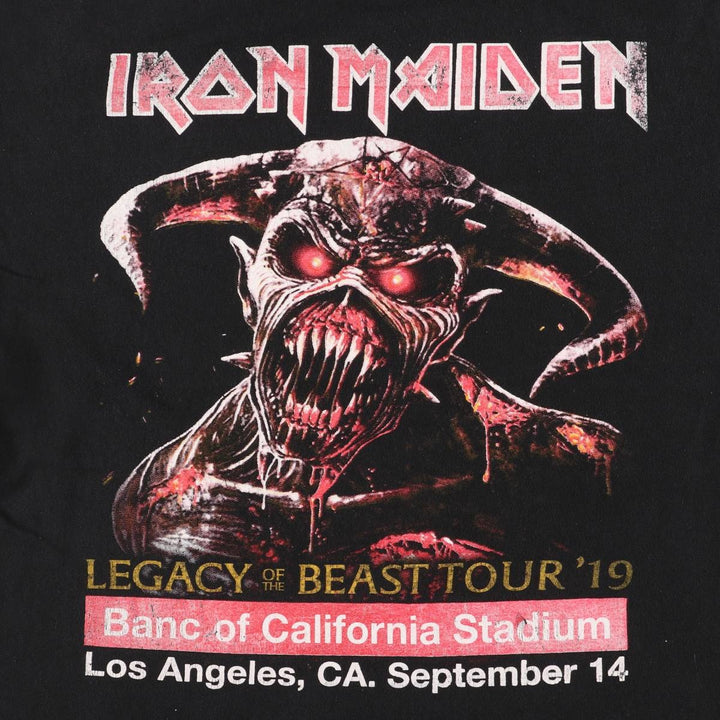 ALSTYLE IRON MAIDEN Band T-shirt, Men's XL size cotton black type Vintage Second Hand
