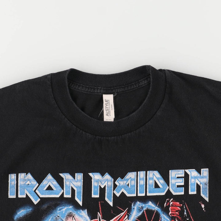 ALSTYLE IRON MAIDEN Band T-shirt, Men's XL size cotton black type Vintage Second Hand