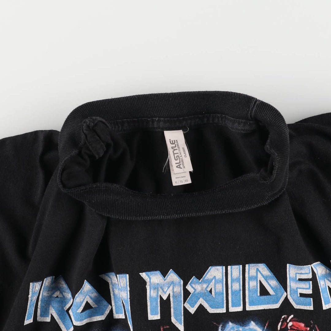 ALSTYLE IRON MAIDEN Band T-shirt, Men's XL size cotton black type Vintage Second Hand