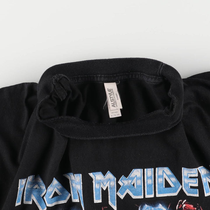 ALSTYLE IRON MAIDEN Band T-shirt, Men's XL size cotton black type Vintage Second Hand