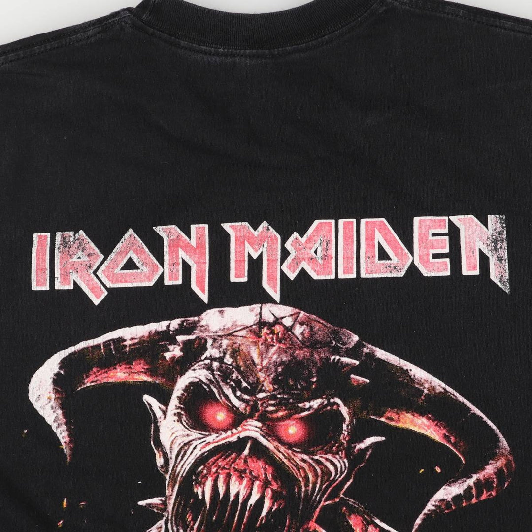 ALSTYLE IRON MAIDEN Band T-shirt, Men's XL size cotton black type Vintage Second Hand