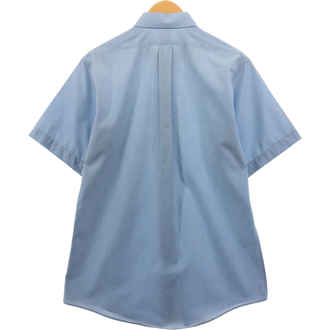 Brooks Brothers Est.1818 Short Sleeve Cotton Shirt, Men's Medium cotton Blue type light blue Vintage Second Hand