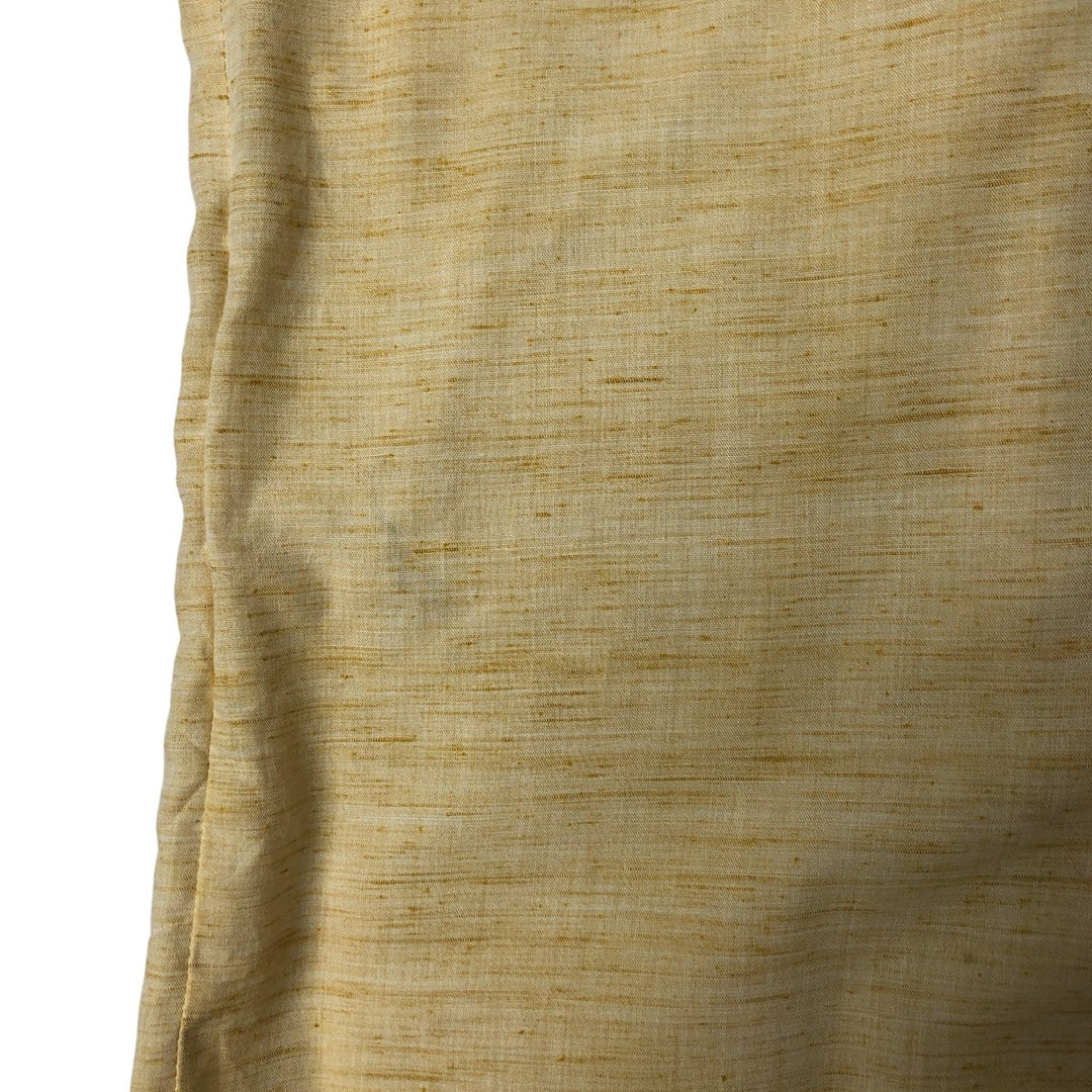 ~90'S COUNTRY CLUB Italian collar short sleeve polycotton box shirt made in Australia men's XL size unclear yellow type Vintage Second Hand